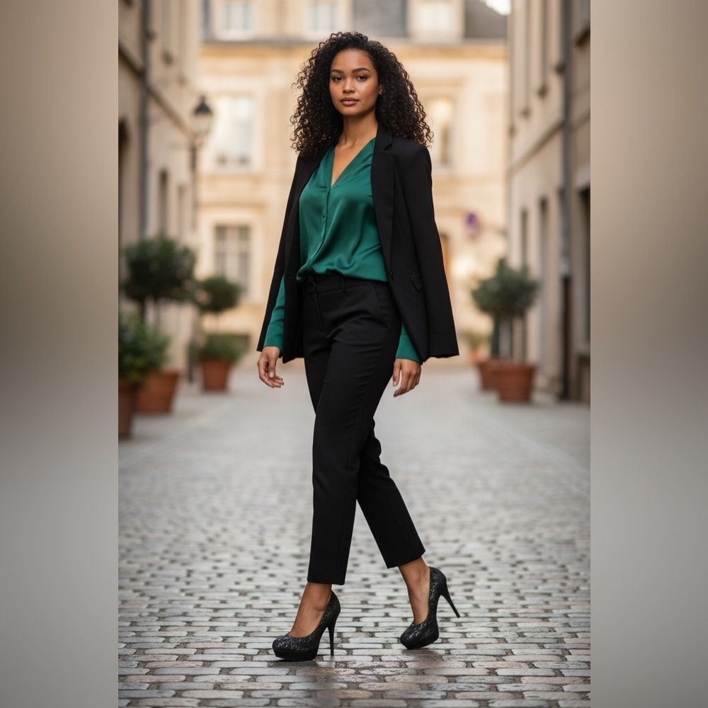 Zigi Soho “Vanity” Black lace platform stilettos